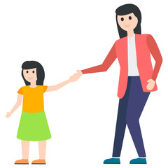 Motherhood Flat Character