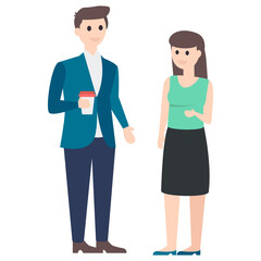 Colleague Flat Character