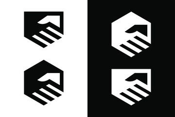 Handshake concept. Very suitable in various business purposes, also for icon, symbol, logo and many more.