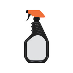 Spray Bottle, Spritzer Bottle, Black Spray Bottle, Hand Sanitizer Dispenser Vector Illustration Background