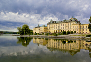 Fototapeta na wymiar Beautiful view in Drottningholm palace in Sweden