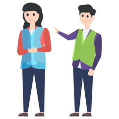 Fototapeta premium People Discussion Vector 