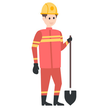 Builder Flat Character