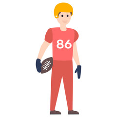 Rugby Player Vector 