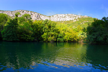 Cetina river near Omis, Croatia, Europe 