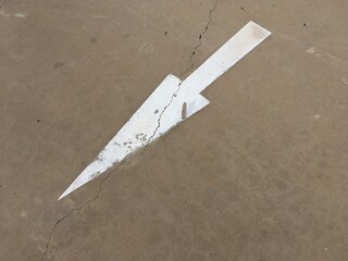 arrow on the street