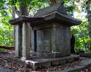 a small stone do in the Japanese hillside 