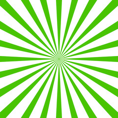 Obraz premium Green Sunburst Background With Gradient Mesh, Vector Illustration