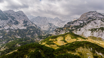 National park Durmitor located on the north of Montenegro