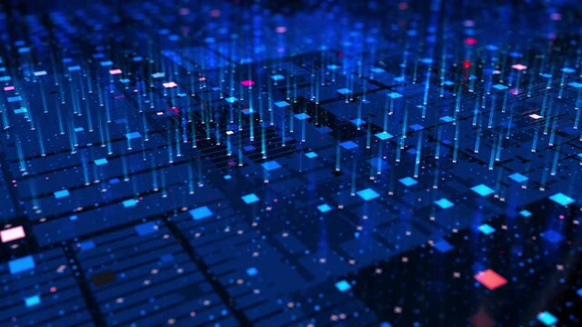 Artificial Intelligence Quantum Computer Technology Concept