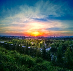 Obraz premium Atardecer en Madrid