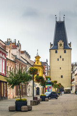 Obraz premium Street in Kadan, Czech republic