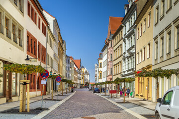 Fototapeta na wymiar Street in Freiberg, Germany