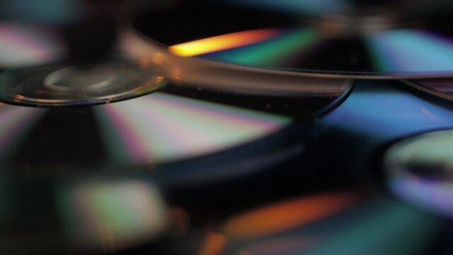 CD and DVD Recordable Disc Media, Full Frame Macro Close Up