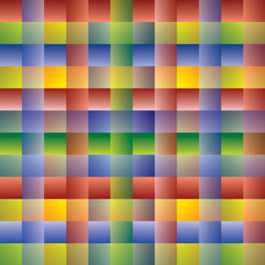 Fototapeta na wymiar Motif de Lignes croisées - Rayures et Carrés multicolores - Modèle Tissu Textile - Tartan