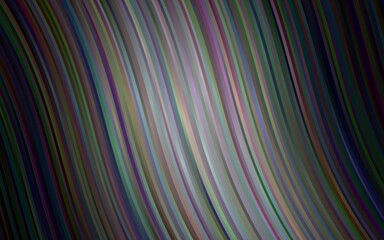 Dark Silver, Gray vector pattern with bent ribbons. Modern gradient abstract illustration with bandy lines. New composition for your brand book.