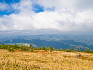 Fototapeta premium View from Praded, Jeseník mountains, Czech Republic