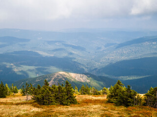 View from Praded,  Jeseník mountains, Czech Republic