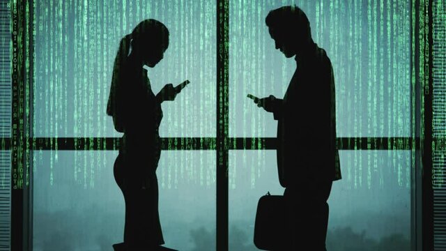 Zoom Shot of Business people Databases Are Getting Hacked By A Hackers