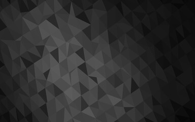 Dark Silver, Gray vector abstract polygonal texture. Geometric illustration in Origami style with gradient. Brand new design for your business.