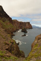 The amazing and beautiful landscape and mountains on Madeira Island in Portugal