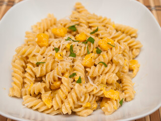 Pasta with pumpkin