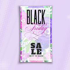 Black friday. Sale - Vertical Banner