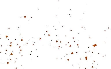 Light Yellow, Orange vector pattern in polygonal style. Illustration with set of colorful triangles. Template for wallpapers.