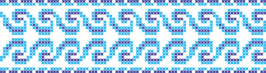 embroidered Ukrainian national pattern crossembroidered cross ukrainian slavic national pattern on transparent background