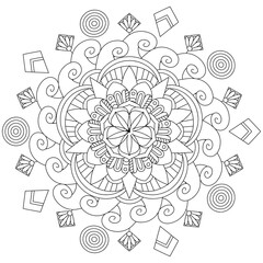 Mandala Single Vector Cut File. Mandala SVG files for Cricut. Mandala Wall Art. 