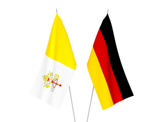 Germany and Vatican flags