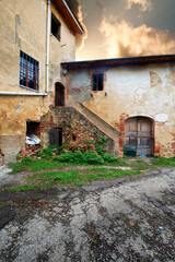 Fototapeta na wymiar Old abandoned village in Tuscany, Italy