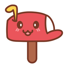 Isolated mailbox cartoon. Christmas icon - Vector illustration