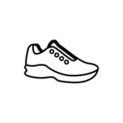 Running shoes icon vector collection