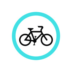 Fototapeta premium bicycle parking sign, bicycle zone