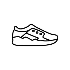 Running shoes icon vector collection