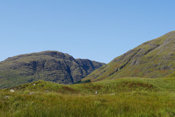 Fototapeta na wymiar Glen Etive in the Scottish highlands