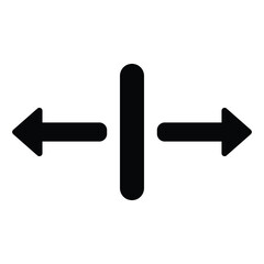 left and right arrow sign icon vector design
