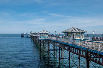Fototapeta premium Views of Llandudno Pier, North Wales, September 2020.