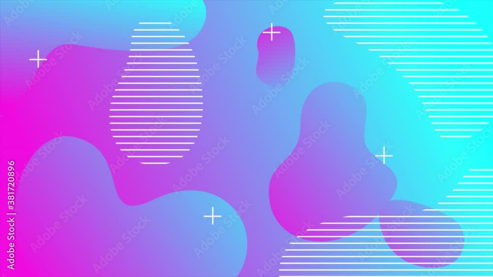 Aufkleber motion abstract geometric shapes colorful memphis background. elegant and dynamic style for business