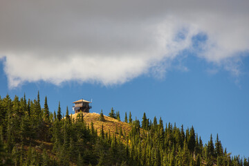 Huckleberry Lookout Tower , Glacier National Park, Montana
