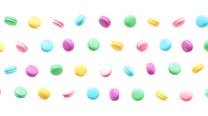 マカロンの3Dレンダリング