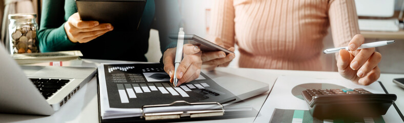 Searching Browsing Internet Data Information with blank search bar.businessman working with smart...