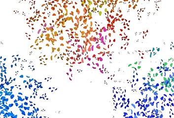 Light Multicolor, Rainbow vector pattern with chaotic shapes.
