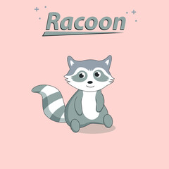 Racoons character illustrations