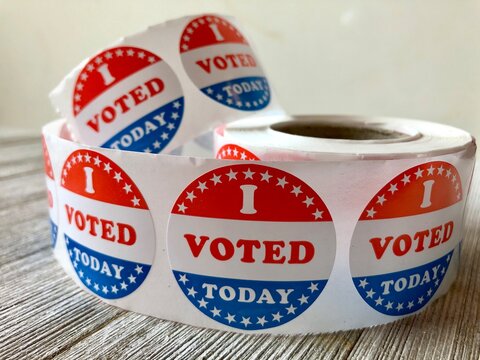 Roll Of I Voted Stickers