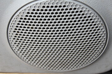 close up of a speaker