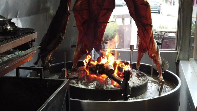 
Lamb An asado is a roasted meat of beef or various other meats, which are cooked on a typical barbecue with vertical grills placed around at fire and embers in a big brazier. It is a traditional dish