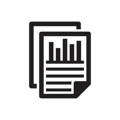 Business report document icon  