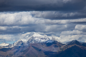 Fototapeta na wymiar Cloudscape over Glacier National Park, Montana 